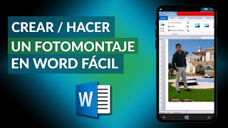 Cómo Crear o Hacer un FOTOMONTAJE en Word  Fácil y Rápido [upl. by Uranie]