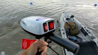 WaterSnake Trolling Motor Demo Light Weight Simple and Powerful Perfect For A Kayak or Canoe [upl. by Seow]