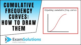 Cumulative Frequency Curves  What do they mean and how to draw them  ExamSolutions Maths Revision [upl. by Lirva381]