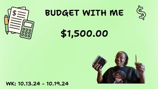 HOW I BUDGET FOR THE UPCOMING WEEK  101324  101924 [upl. by Ai]