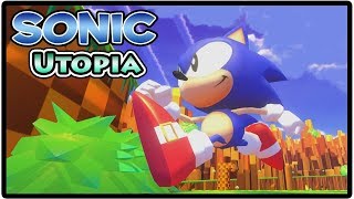 Sonic Utopia  Mobile Edition Sonic Fangame [upl. by Ydnak]