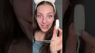 Tampon tutorial🩸 grwm tampon period [upl. by Menzies]