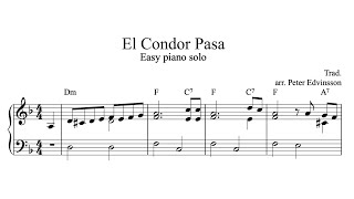 El Condor Pasa  Piano sheet music [upl. by Aibara]