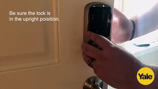 Yale Home Smart Lock Installation  Installing and Testing the Locks Interior Half [upl. by Ulah]