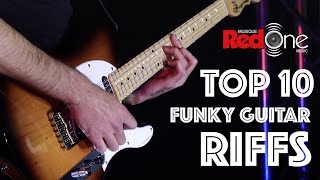 Top 10 Awesome Funky Guitar Riffs [upl. by Kalli155]