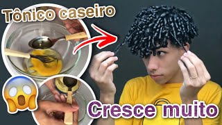 COMO FAZER PRO CABELO CRESCER MAIS RÁPIDO  tônico capilar caseiro [upl. by Lahsiv]