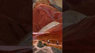 El Parque Geológico Zhangye Danxia 😮 Paisajes de Ensueño en China [upl. by Araet]