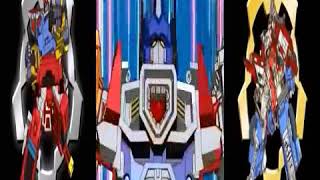 Transformers Energon Optimus Prime Hotshot Jetfire Inferno and Ironhide [upl. by Esmerelda]