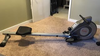 Sunny Health amp Fitness SFRW5515 Magnetic Rowing Machine Review [upl. by Ardnohsal372]