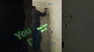 Caulking with silicone Easy tile howtotile silicone [upl. by Yclek]