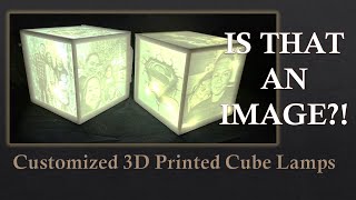 Lithophane Box Customized 3D Printed Cube Lamp [upl. by Poucher]