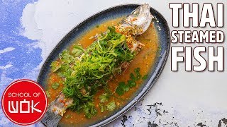 Fresh Thai Steamed Fish Recipe [upl. by Giorgio]