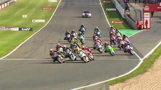 2022 Bennetts British Superbike Championship  RD10  Donington Park GP  Race 2 highlights [upl. by Nemzzaj637]