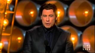 John you had one job Travoltas stuffup at the 2014 Academy Awards [upl. by Cornall]