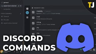 Discord Commands  A Complete List amp Guide [upl. by Midan]