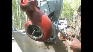 Taking apart Lower Jet Unit for Outboard Motor SIMPLE [upl. by Anahsor142]