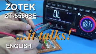 Zotek ZT5566ES talking multimeter 412 digits 20000 counts battery operated bench DMM [upl. by Delano]