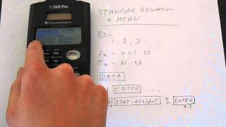 TI 36x Pro Basic Statistics Standard Deviation and Mean Tutorial [upl. by Paola]