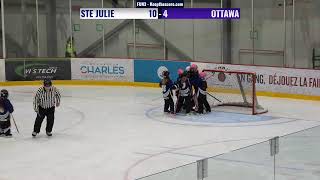 Gatineau Ringette Tournament  FUN3  Ottawa Ice vs Ste Julie Avalanche  20241129 [upl. by Ariom]