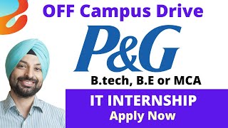 P amp G Hiring Interns [upl. by Tyre348]