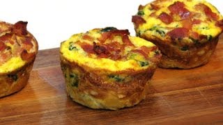 Mini Breakfast Souffles  Lynns Recipes [upl. by Jillayne]