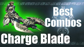 Monster Hunter World MHW  The BEST Charge Blade Combos Guide [upl. by Atalee]