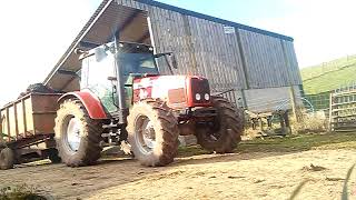 Massey Ferguson 5465 cold start  1c [upl. by Aenert225]