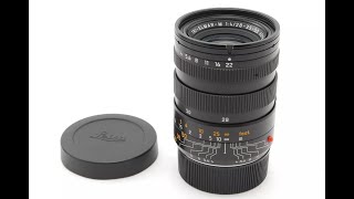 AB Exc Leica TRIELMARM 283550mm f4 ASPH E49 Lens 11625 From JAPAN 9019 [upl. by Nahshon]