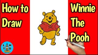 How to DRAW TIGGER Winnie the Pooh Character Easy Step by Step [upl. by Ardnuhsor]