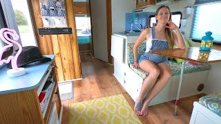 MOTORHOME TOUR  Living The Full Time RV Lifestyle In A Remodeled Class C [upl. by Doi762]