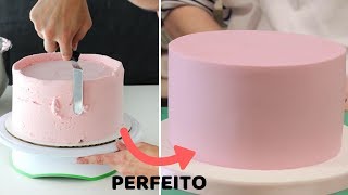 Como Alisar Bolos de Chantily  Chantininho Para Iniciantes  TECNICA PERFEITA [upl. by Isidora]