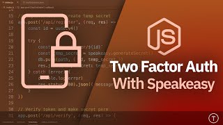 Two Factor Authentication  Nodejs amp Speakeasy [upl. by Assilla]