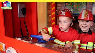 Pretend Play Fire Truck Rescue Missions  Fire Safety for Kids [upl. by Delorenzo160]