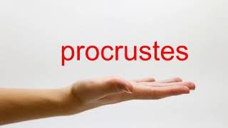 How to Pronounce procrustes  American English [upl. by Giffy224]