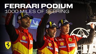 Ferrari Hypercar  1000 Miles of Sebring – Debut with Podium for the 499P [upl. by Luar699]