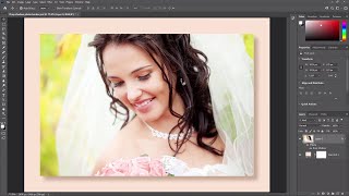 Create a Drop Shadow Photo Border in Photoshop [upl. by Schuyler]