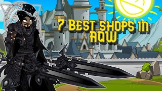 AQW Top 7 Shops NONMEMBER 2020 [upl. by Blatt988]