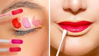 45 AMAZING MAKEUP HACKS YOU SHOULD KNOW [upl. by Danell374]