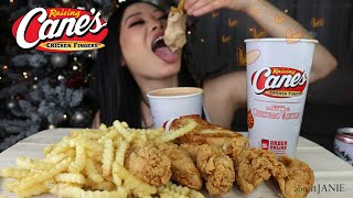 ASMR RAISING CANES MUKBANG [upl. by Wil]