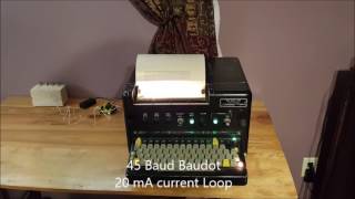 Driving an ANUGC129 Teletype with an Arduino [upl. by Yesac]