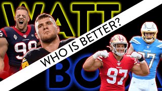 WATT vs BOSA  Which Pass Rushing Duo is Better [upl. by Cordova]