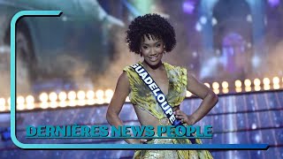 Miss France 2024  Miss Guadeloupe chute en plein show et entraîne une camarade [upl. by Trebo]