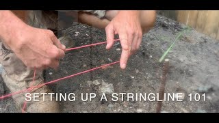 STRING LINES 101 How to set up a string line on a construction site [upl. by Noir448]