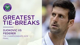 Greatest tiebreaks Novak Djokovic vs Roger Federer  Wimbledon Retro [upl. by Greenman]