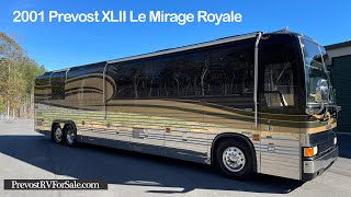 SOLD 2001 Prevost XLII Le Mirage Royale Coach For Sale Exterior Walkaround [upl. by Acireh255]