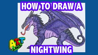 How to Draw a NIGHTWING [upl. by Ahsinoj374]