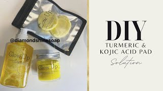 DIY Turmeric amp Kojic Acid Pads kojicacid kojicpads turmericpads [upl. by Hoopes]