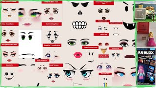 ALL Roblox face codes Collector’s Guide [upl. by Bronk151]