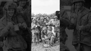 Members of the 12th Yorkshire Parachute Battalion pose for a picture 1944 ytshortsvideo ww2 [upl. by Eirrek]