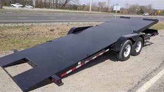 Car Hauler Trailer 82x20 10K GVWR Tilt [upl. by Aguie]